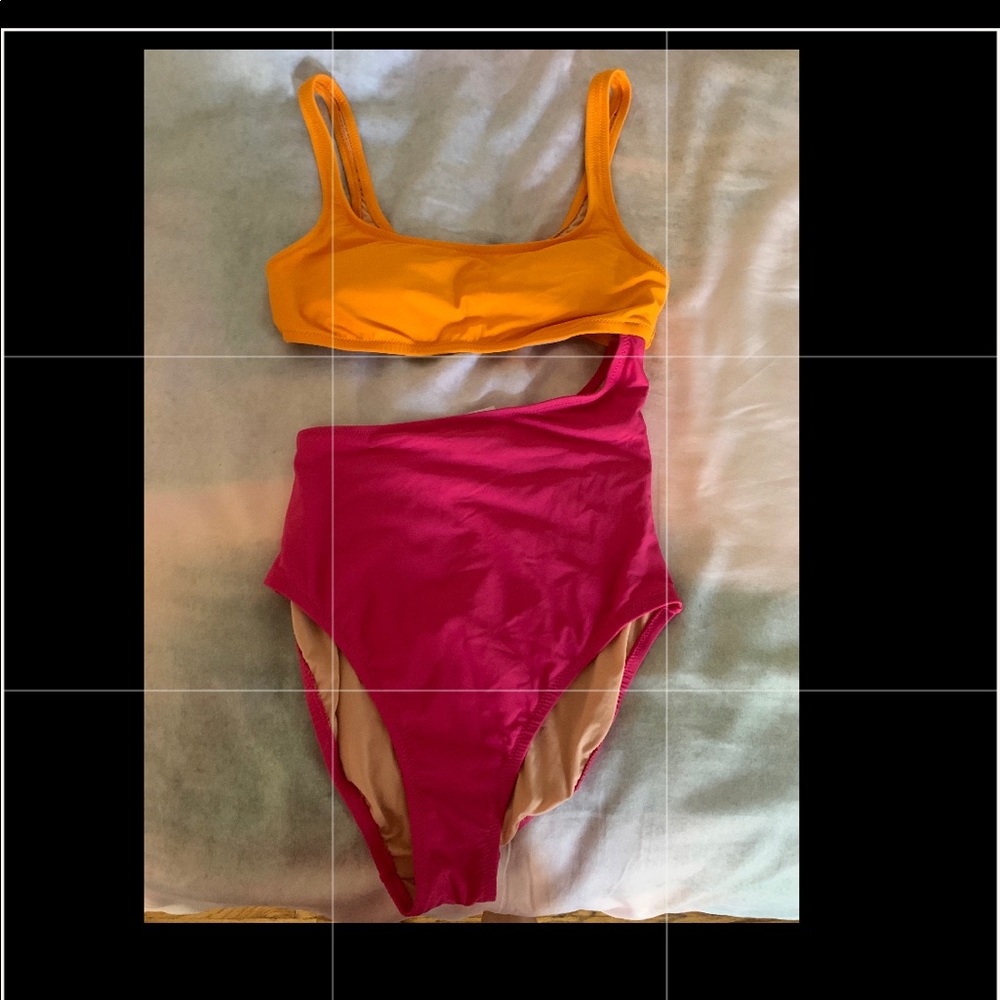 JCrew one shoulder swimsuit